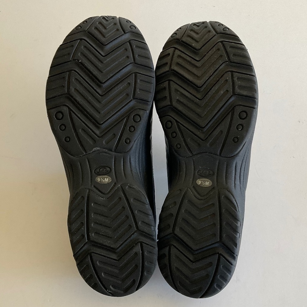 EASY SPIRIT Traveltime Women's Leather Black Mules Size 9.5 - Picture 4 of 6